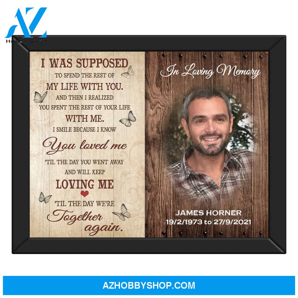 Til The Day We Meet Again Upload Photo Personalized Framed Wall Art