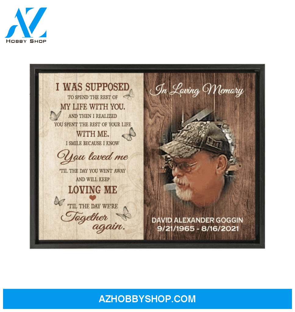 Til The Day We Meet Again Upload Photo Personalized Framed Wall Art