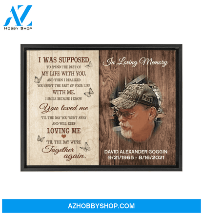 Til The Day We Meet Again Upload Photo Personalized Framed Wall Art