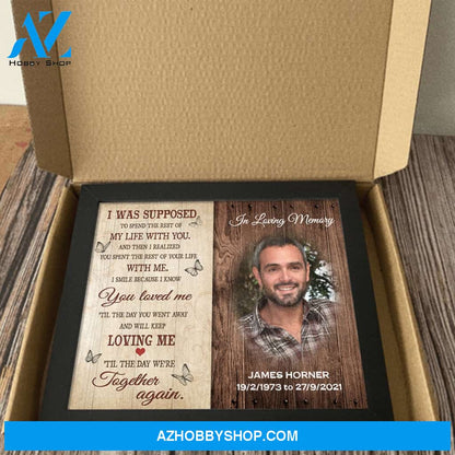Til The Day We Meet Again Upload Photo Personalized Framed Wall Art