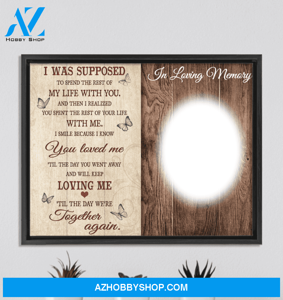 Til The Day We Meet Again Upload Photo Personalized Framed Wall Art