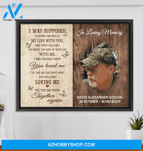 Til The Day We Meet Again Upload Photo Personalized Framed Wall Art