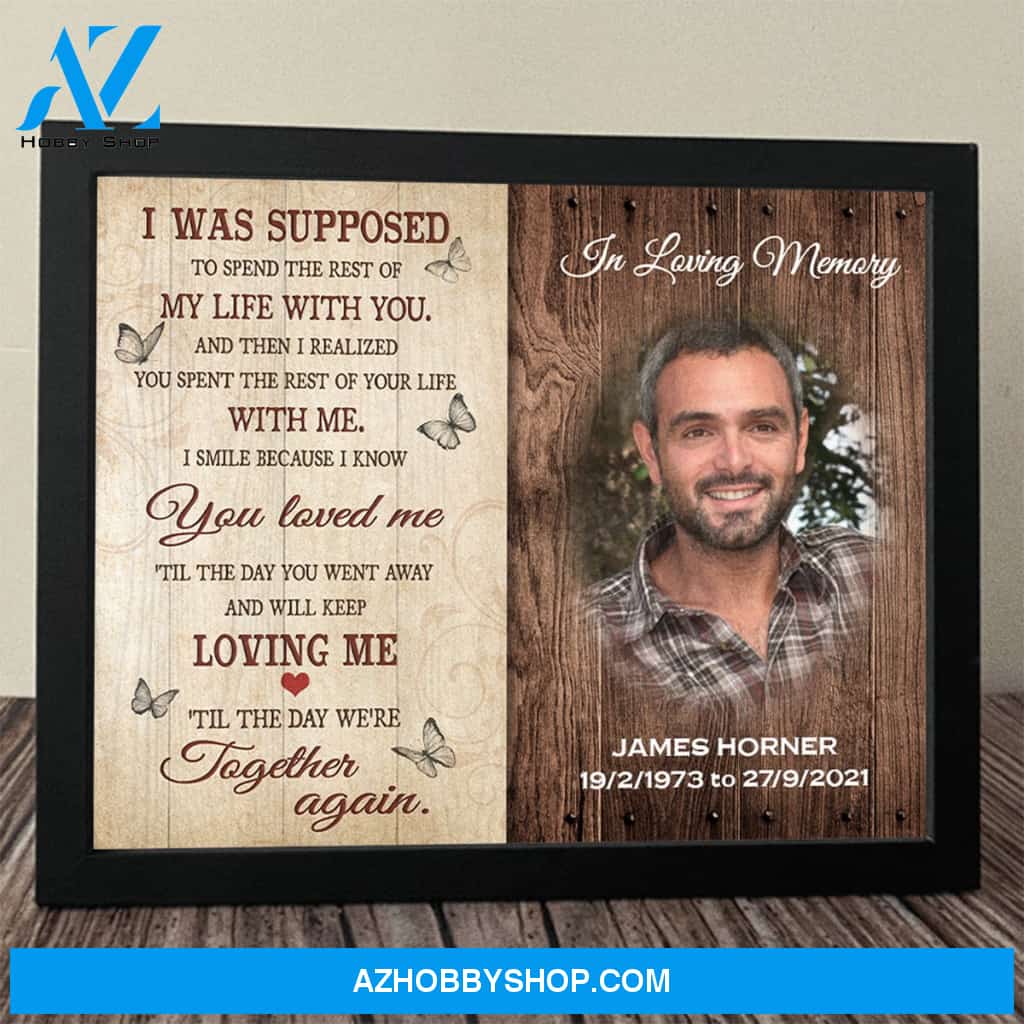 Til The Day We Meet Again Upload Photo Personalized Framed Wall Art