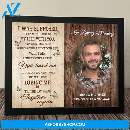 Til The Day We Meet Again Upload Photo Personalized Framed Wall Art