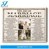 Timeless Wedding Gift For Husband The Art Of Marriage Poem Personalized Canvas Wall Art