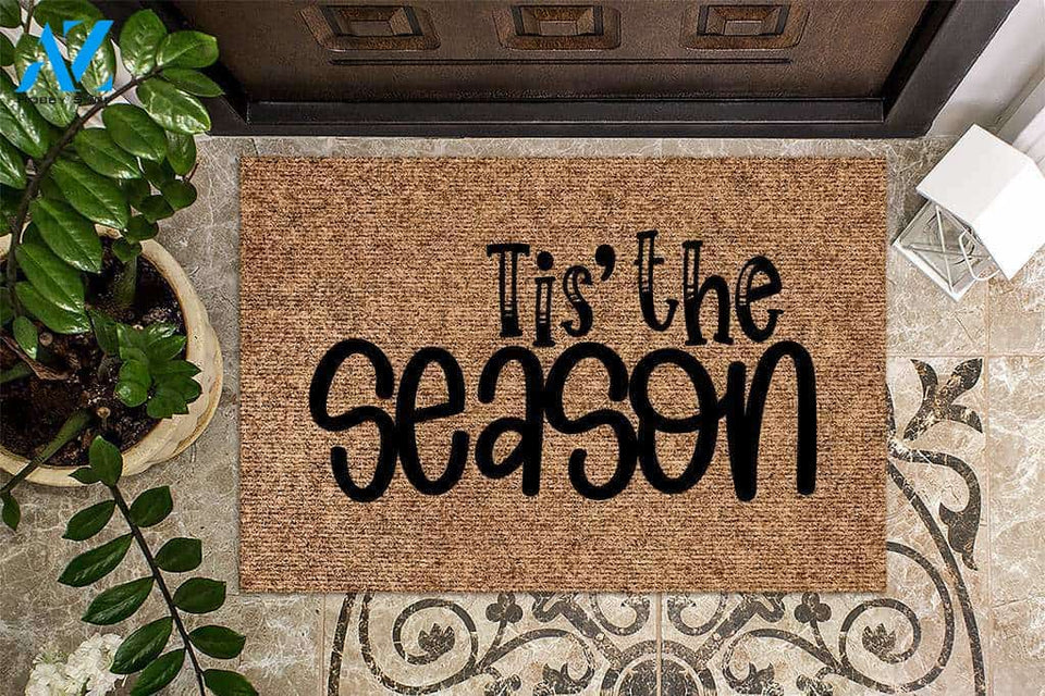 Tis The Season Christmas Front Doormat | Welcome Mat | House Warming Gift