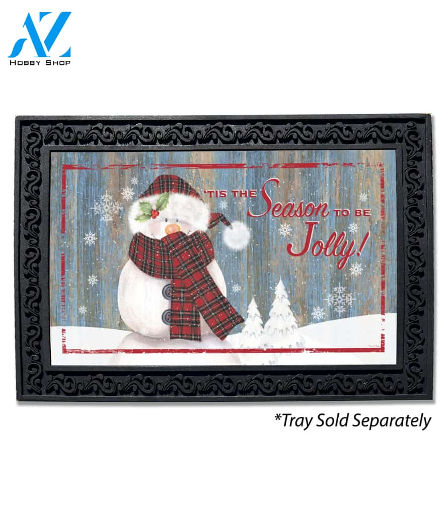 Tis the Season Snowman Doormat - 18" x 30"