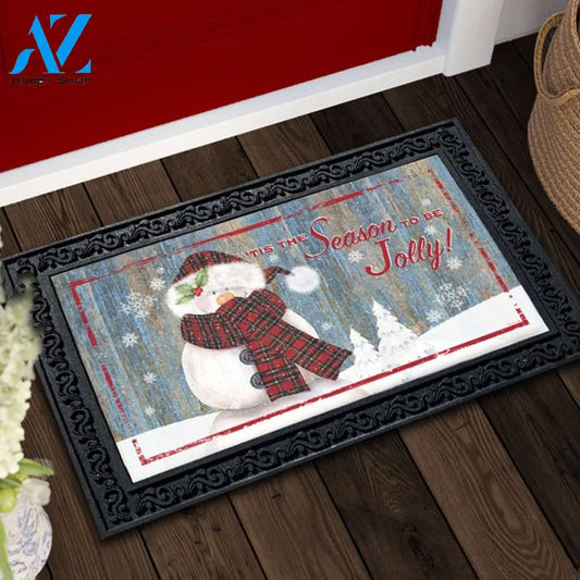 Tis the Season Snowman Doormat - 18" x 30"
