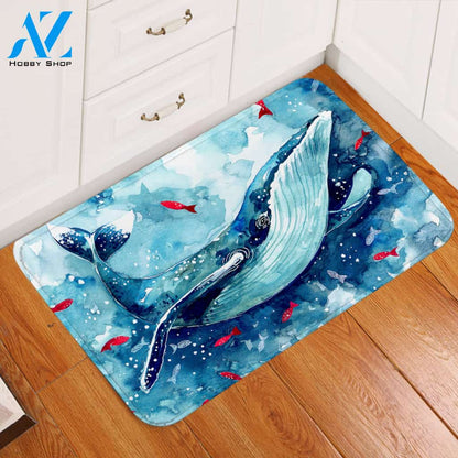 Titanical Blue Whale Door Mat
