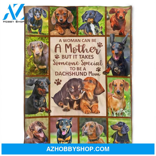 To Be A Dachshund Mom, Fleece Blanket.Gift For People Family Home Decor Bedding Couch Sofa Soft and Comfy Cozy