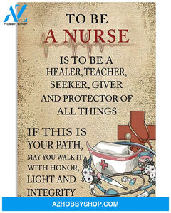 To Be A Nurse Canvas Print