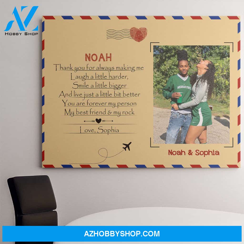 Personalized Canvas, To Bestie Thank You For Always Canvas Wall Art Gift Ideas For Friends