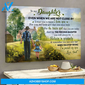 To daughter - Coming home together - You are my precious daughter - Family Landscape Canvas Prints, Wall Art