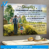 To daughter - Coming home together - You are my precious daughter - Family Landscape Canvas Prints, Wall Art