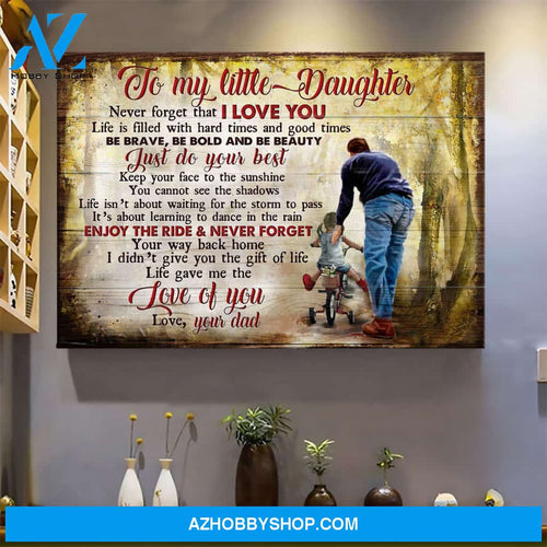 To daughter - Never forget that I love you - Family Landscape Canvas Prints - Wall Art
