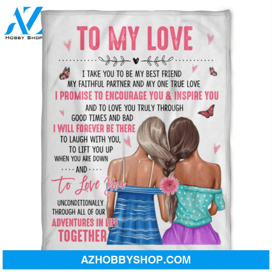 To Love You, LGBT, Fleece Banket.Home Decor Bedding Couch Sofa Soft and Comfy Cozy