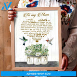 To Mum From Daughter It's Not Easy Canvas Wall Art, Wall Decor Visual Art