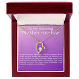 To My Amazing Mother In Law Forever Love Heart Necklace