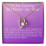 To My Amazing Mother In Law Forever Love Heart Necklace
