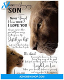 To My Amazing Son Never Forget How Much I Love You Canvas Wall Art