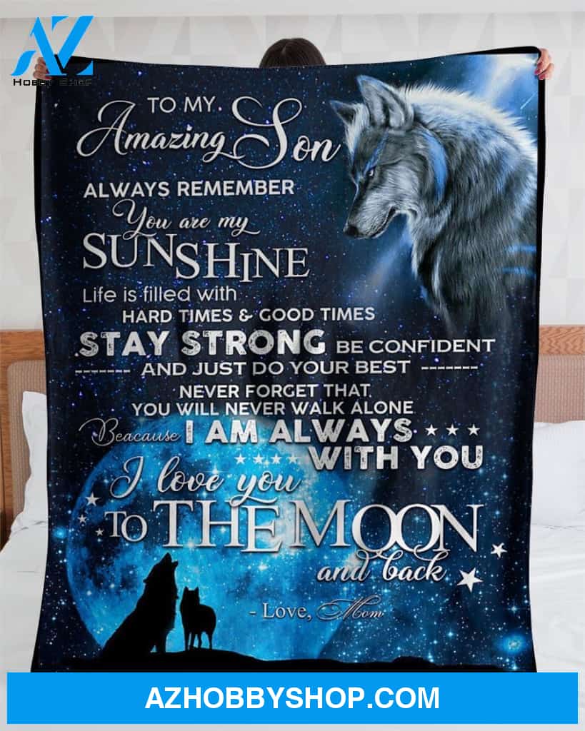 To My Amazing Son Special Gift For Son Blanket Unique Gifts