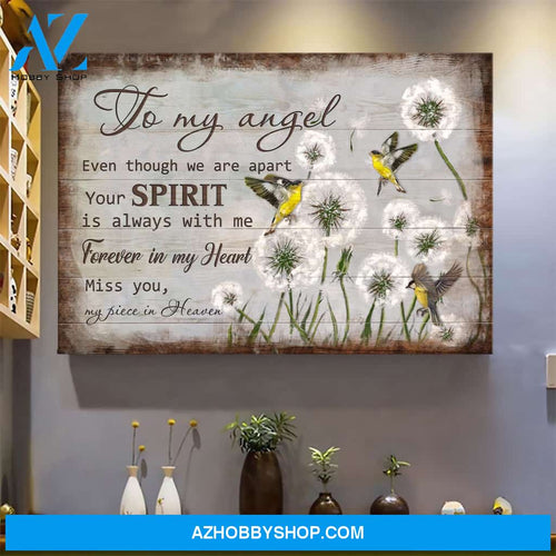 To my angel - Your spirit is forever in my heart Heaven Landscape Canvas Prints - Wall Art