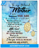 To My Beloved Mother Fleece Blanket - Quilt Blanket, Printables For Mother s Day, Mother s Day Gift From Daughter To Mom
