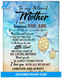 To My Beloved Mother Fleece Blanket - Quilt Blanket, Printables For Mother s Day, Mother s Day Gift From Daughter To Mom