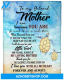 To My Beloved Mother Fleece Blanket - Quilt Blanket, Printables For Mother s Day, Mother s Day Gift From Daughter To Mom