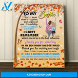 Personalized Cavnas,To My Bestie Autumn Maple Tree Canvas Wall Art Gift For Best Friends,Birthday,Anniversary