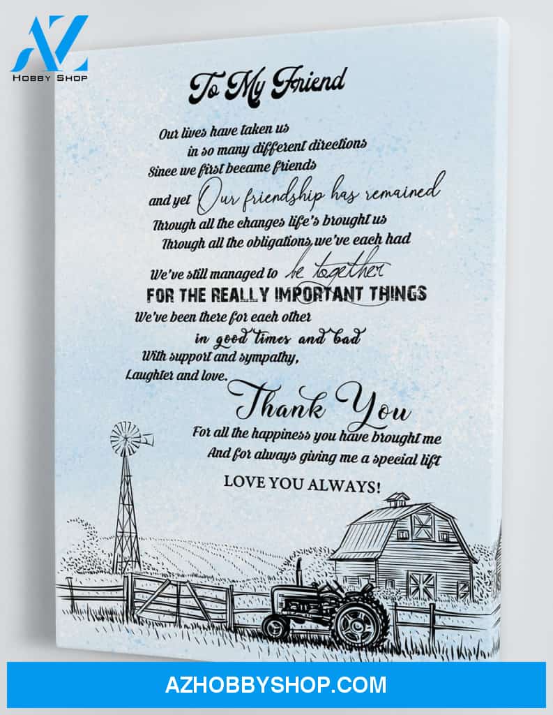 To My Bestie - Best Friends Framed Canvas Gift FF007