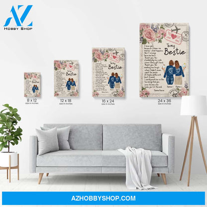 To My Bestie I Love You Canvas & Poster