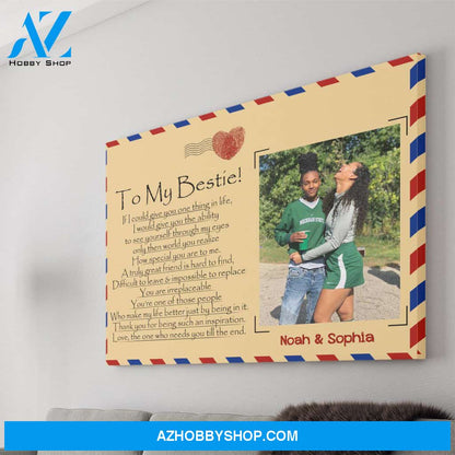 Personalized Canvas, To My Bestie If I Could Give You Canvas Wall Art Gift Ideas For Friends