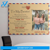 Personalized Canvas, To My Bestie We've Been Friends Canvas Wall Art, Best Friend Gifts