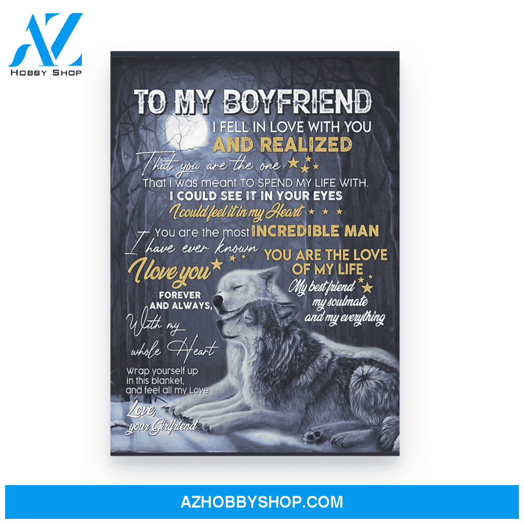 To My Boyfriend Poster Canvas