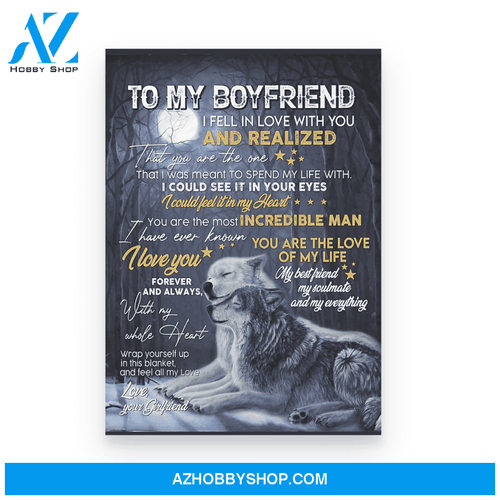 To My Boyfriend Poster Canvas
