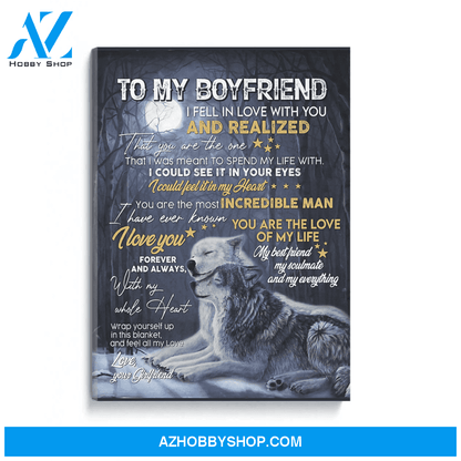 To My Boyfriend Poster Canvas