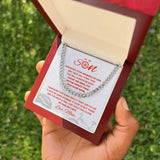 To My Cycling Son - Cuban Link Necklace, Cuban Link Chain