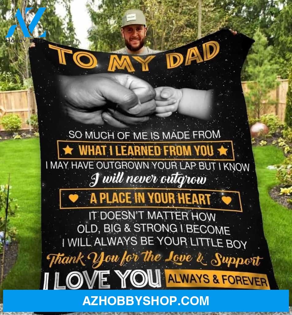 To My Dad Blanket I Love You Gift Dad Fathers Day Gifts