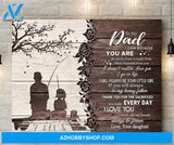 To My Dad Canvas From Daughter Full Size Canvas Wall Art I AM Because You Are So Much Of Me