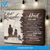 To My Dad Canvas From Daughter Full Size Canvas Wall Art I AM Because You Are So Much Of Me