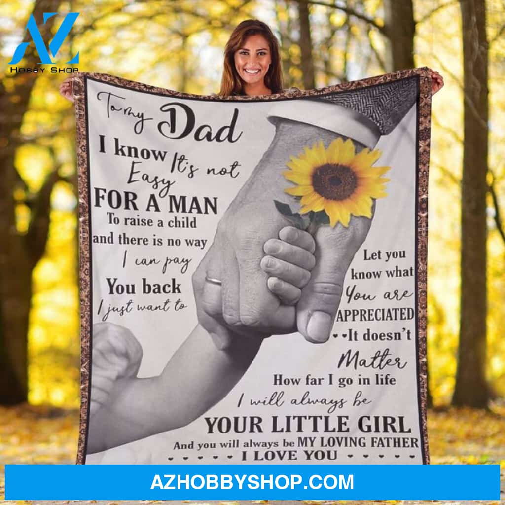 To My Dad Fleece Blanket Father Fleece Blanket, Biological Father Of Fleece Blanket, Father Fleece Blanket Christmas Gift Ideas