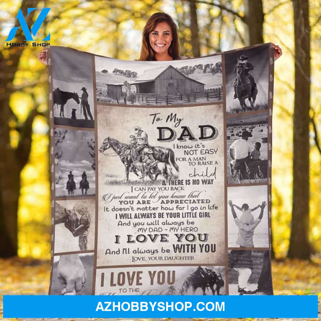 To My Dad Fleece Blanket Fleece Blanket Father Fleece Blanket V1 Christmas Gift Ideas