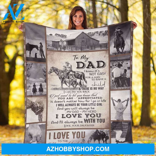 To My Dad Fleece Blanket Fleece Blanket Father Fleece Blanket V1 Christmas Gift Ideas
