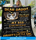 Personalized To My Dad Fleece Blanket From Daughter God Chose You To Be My Dad Great Customized Blanket For Birthday Christmas Thanksgiving