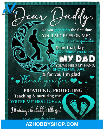 Personalized To My Dad Fleece Blanket From Daughter Thank You For Great Customized Gift For Father's Day Birthday Christmas Thanksgiving