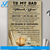 To My Dad From Son Baseball Poster Gift For Dad