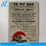 To My Dad From Trucker Son Poster Gift For Dad