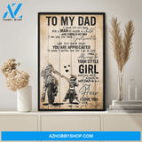To My Dad I Will Always Be Your Little Girl Biker Poster Gift For Dad