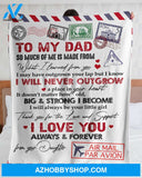 Personalized To My Dad Love Letter Fleece Blanket From Daughter So Much Of Me Is Made From You Great Customized Blanket For Birthday Christmas Thanksgiving
